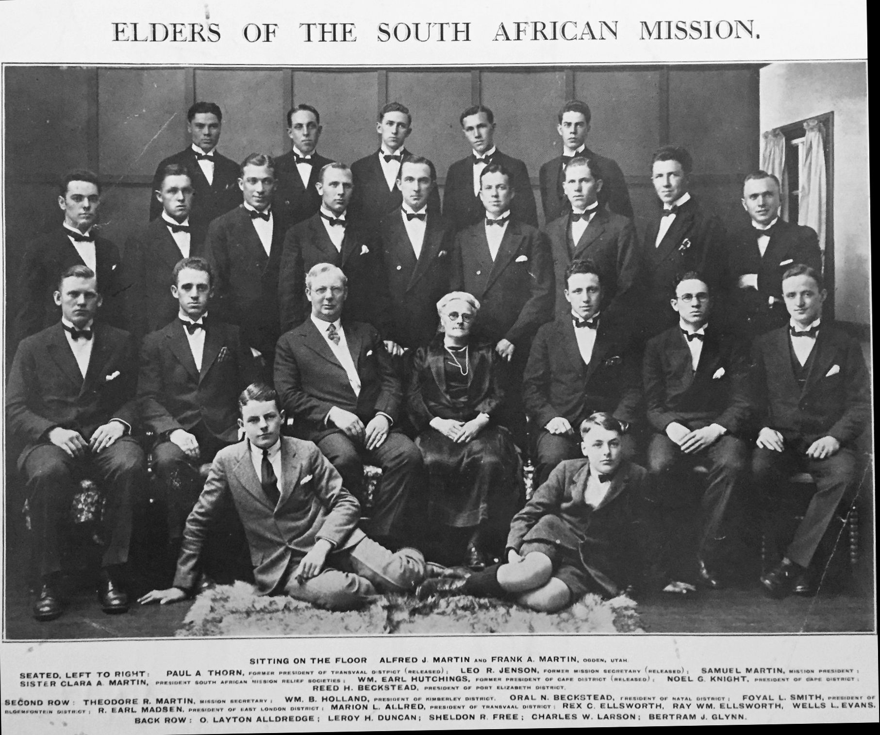 Elders of the South African Mission - 1927-1929